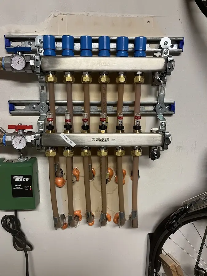 Plumber performing Gas Leak Detection at a residential property in Boiling Spring Lakes